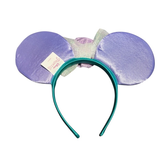 Disney Princess The Little Mermaid Ariel Mickey Mouse Ears Headband - Bow - Picture 3 of 5